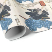 Papier Cadeau 宮本武蔵 de Musashi Miyamoto avec deux Bokken (Coin rond)