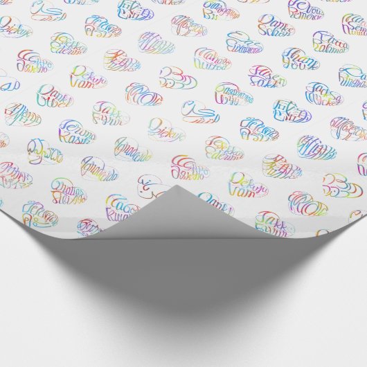 Papier Cadeau 感謝のココロ Thank you 多言語44国語 字抜きパターン (Coin)