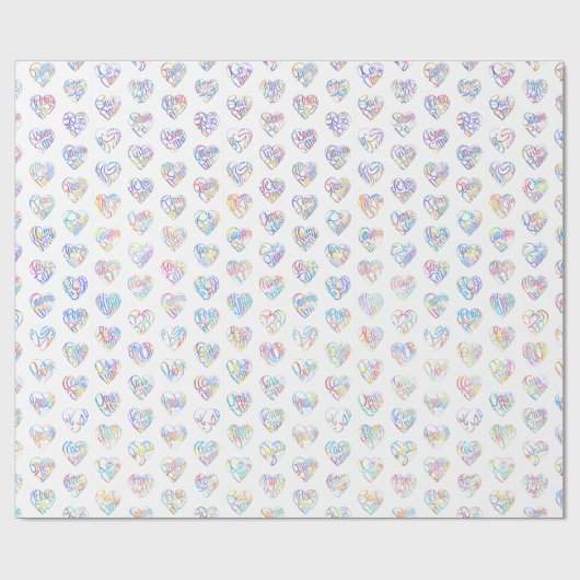 Papier Cadeau 感謝のココロ Thank you 多言語44国語 字抜きパターン (Plat)