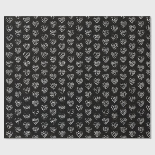 Papier Cadeau 感謝のココロ Thank you 多言語44国語 白字パターン (Plat)