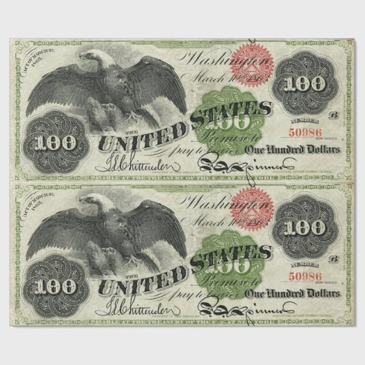 PAPIER CADEAU $100 (Plat)