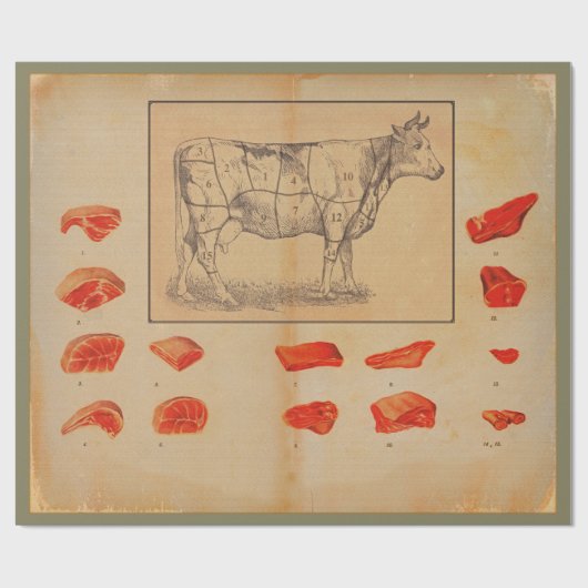 Papier Cadeau 100 % boeuf (Plat)