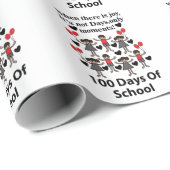 Papier Cadeau 100 Jours D'École (Coin rond)