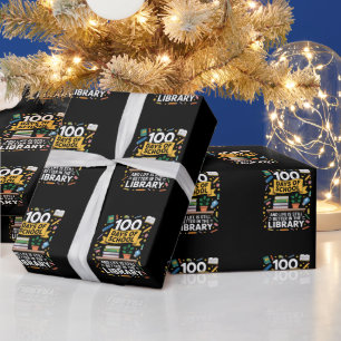 Papier Cadeau 100 jours d'école et la vie est encore meilleure