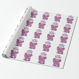 Papier Cadeau 100 jours d'invitation scolaire