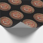 Papier Cadeau [100] Master Mason - Carré Or & Compass (Coin)