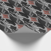 Papier Cadeau [100] Octopus d'argent sacré en posture défensive (Coin)