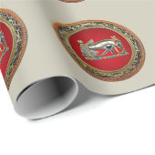 Papier Cadeau [100] Trésor : L'oeil de Horus (Coin rond)