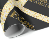 Papier Cadeau 100e anniversaire (Coin rond)