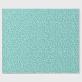 Papier Cadeau 100e Turquoise/blanc Motif de nombre aléatoire pet (Plat)