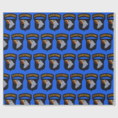 Papier Cadeau 101e ABN aéroporté hurlant Aigles vétérans Vets (Plat)