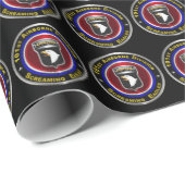 Papier Cadeau 101e division aéroportée-Aigles hurlants (Coin rond)