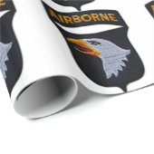 Papier Cadeau 101e patch d'aigle hurlant en vol (Coin rond)