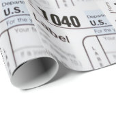 Papier Cadeau 1040Tax (Coin rond)