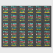 Papier Cadeau 10 ans 120 mois 10e anniversaire Fête Arc en ciel (Plat)