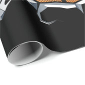 Papier Cadeau 10 ans Basketball Anniversaire Fête 10e Garçon (Coin rond)