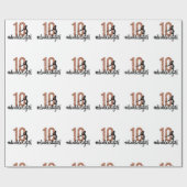 Papier Cadeau 10e anniversaire Cadeau double chiffres filles Gym (Plat)
