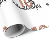 Papier Cadeau 10e anniversaire Cadeau double chiffres filles Gym (Coin rond)