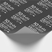 Papier Cadeau 10ème anniversaire de mariage de 10 ans (Coin)