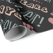 Papier Cadeau 10ème anniversaire de Mariage mignon (Coin rond)