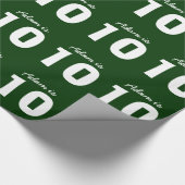 Papier Cadeau 10ème Chasseur nommé fait sur commande (Coin)