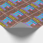 Papier Cadeau 11e anniversaire : Amusant, Graffiti urbain inspir (Coin)