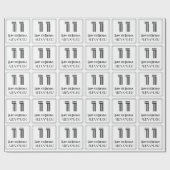 Papier Cadeau 11ème anniversaire : Art Déco Style inspiré "11" + (Plat)