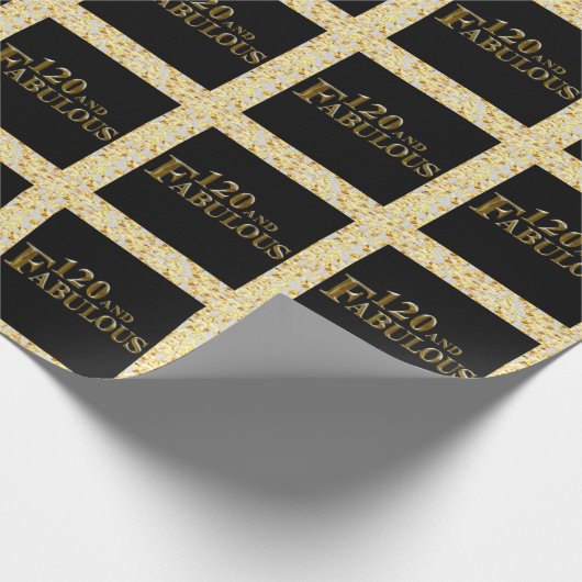 Papier Cadeau 120 Anniversaire (Coin)