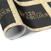 Papier Cadeau 120 Anniversaire (Coin rond)