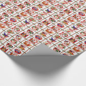 Papier Cadeau 12 Jours De Caillot De Noël Imprimer Cadeaux (Coin)