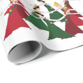 Papier Cadeau 12 Jours de Noël 9 Danses (Coin rond)