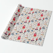 Papier Cadeau 12 Jours de Noël ecru (Déroulé)