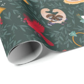 Papier Cadeau 12 Jours de Noël Papier d'enveloppement de Noël (Coin rond)