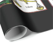 Papier Cadeau 12 Signes zodiaques Symboles astrologiques d'anniv (Coin rond)