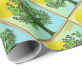 Papier Cadeau 12 Tribus D'Israël Cendrier Art Imprimer Papier (Coin rond)