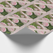 Papier Cadeau 12e anniversaire du Mariage, fleur de pivoine (Coin)