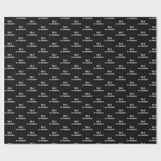 Papier Cadeau 13.1 en entraînement à demi-marathon - course (Plat)