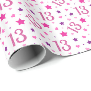 Papier Cadeau 13 ans Anniversaire Treize adolescentes