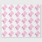 Papier Cadeau 13e anniversaire ZEBRA 13 ans FILLE Nom V16 (Plat)