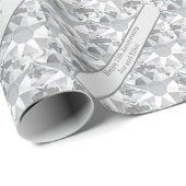 Papier Cadeau 15e anniversaire du Mariage, Cristal (Coin rond)