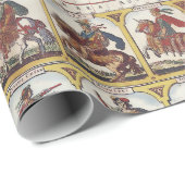 Papier Cadeau 1652 carte du monde, carte du monde d'atlas de mer (Coin rond)