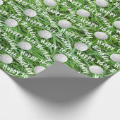 Papier Cadeau 16e anniversaire Ballons de golf sur papier d'enve (Coin)