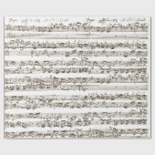 Papier Cadeau 1700 Composition de la fugue musicale manuscrite a (Plat)