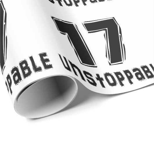 Papier Cadeau 17 Conceptions d'anniversaire imparables (Coin rond)