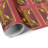 Papier Cadeau 17e brigade d'artillerie de campagne "Thunderbolt" (Coin rond)