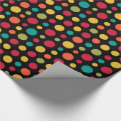 Papier Cadeau 180115 v2 - Couleurs 02 - sur Noir (Coin)