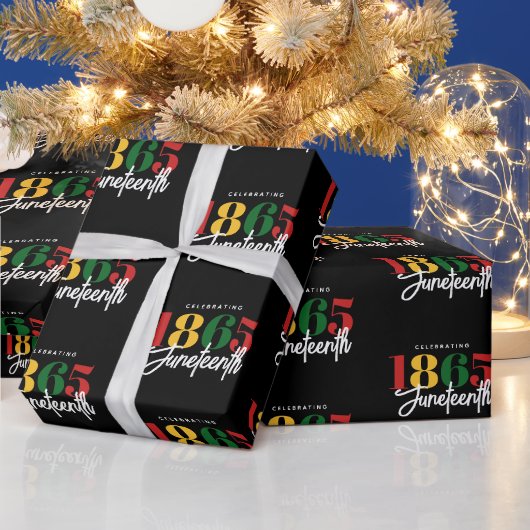 Papier Cadeau 1865 Liberté Célébration de l'histoire noire (Vacances)