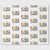 Papier Cadeau 1865 Liberté Célébration de l'histoire noire (Plat)