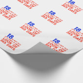 Papier Cadeau 18 ans Anniversaire design (Coin)
