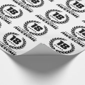 Papier Cadeau 18 ans d'être impressionnant (Coin)